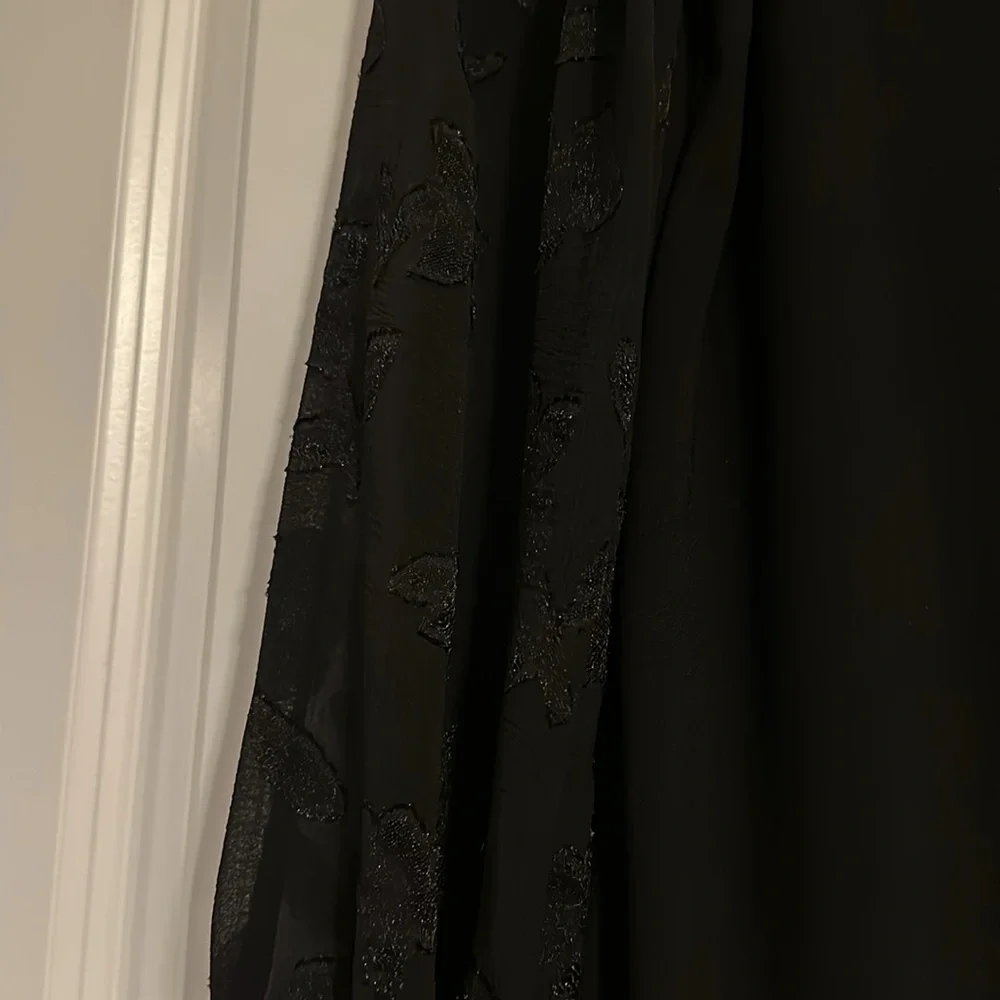 Cece Mixed Media Long Sleeve Dress - XS